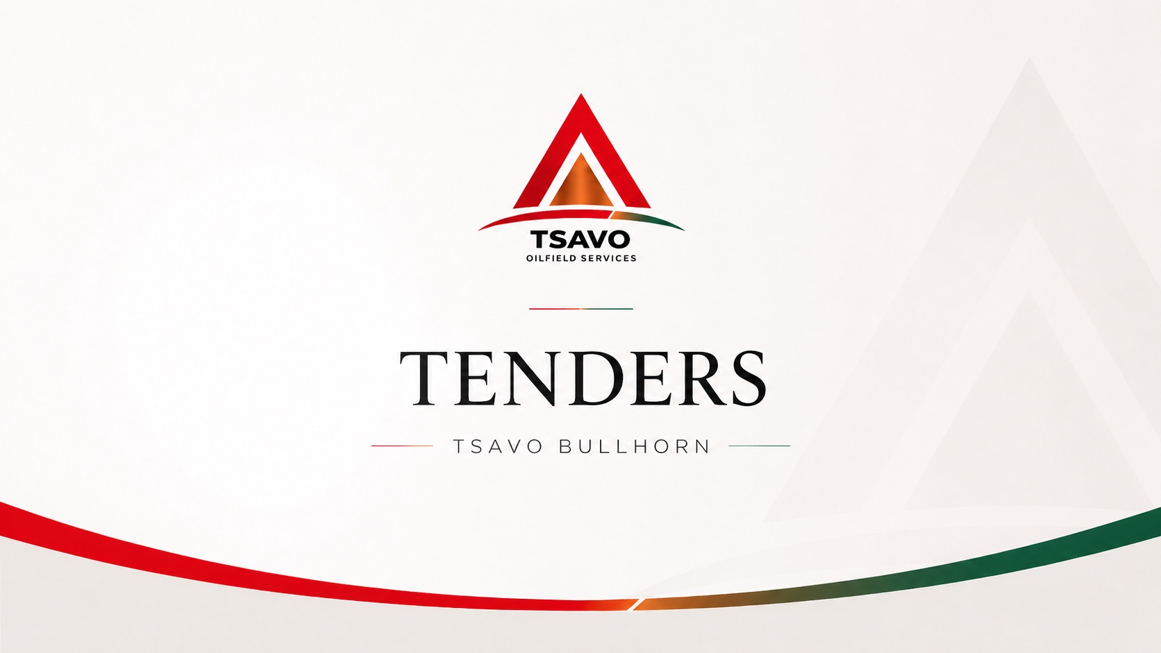 Introduction to Tenders