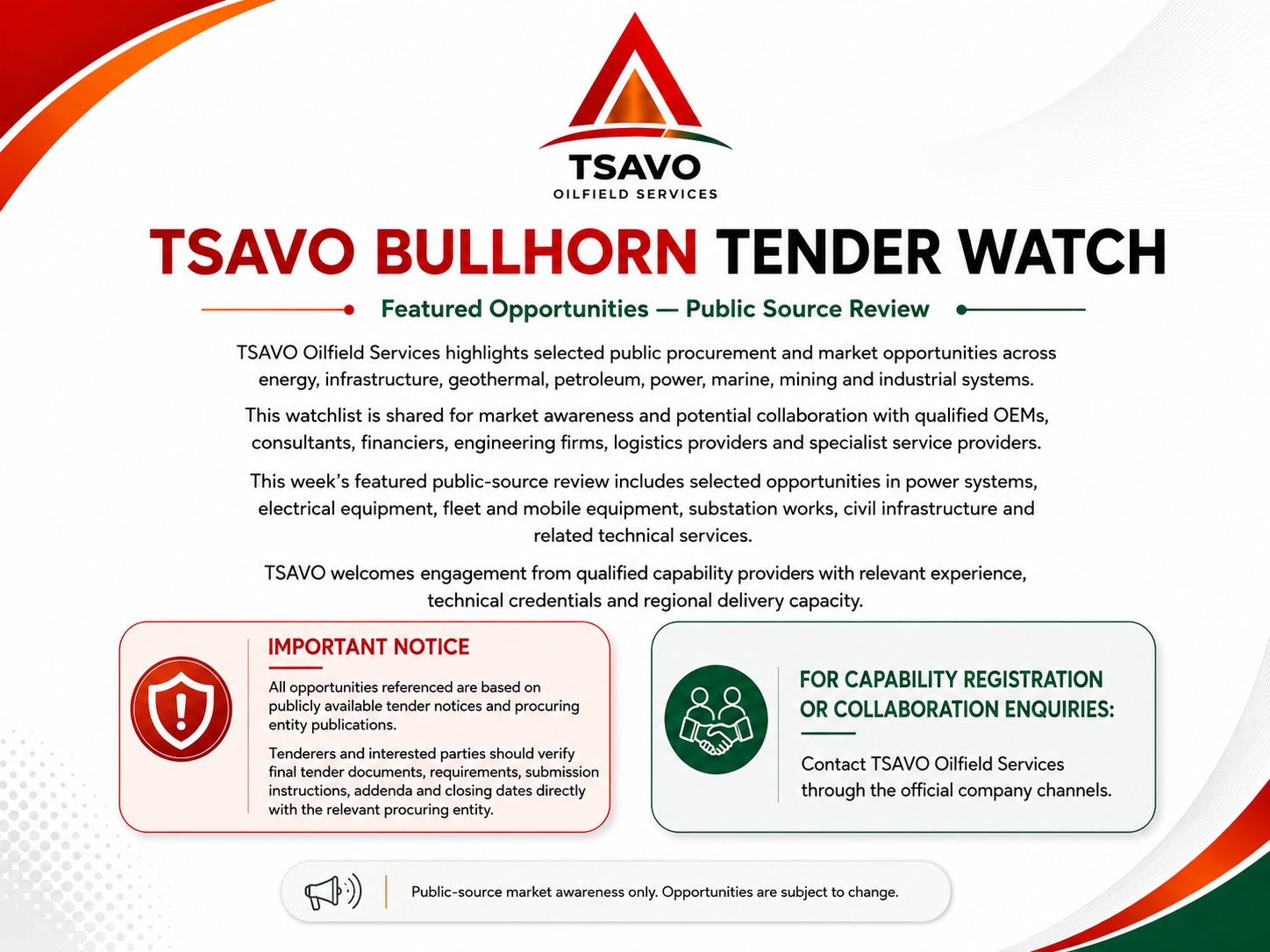 Tenders Watch